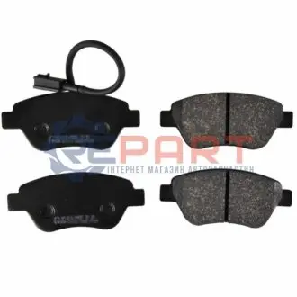 Комплект гальмівних колодок передн, ALFA ROMEO MITO CITROEN NEMO FIAT 500, 500 C, BRAVO II, DOBLO, FIORINO, GRANDE PUNTO, IDEA, LINEA, PANDA, PUNTO, PUNTO EVO, QUBO, STILO 1.2-1.6 10.01 Febi Bilstein 16555