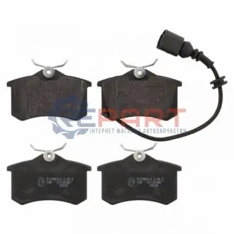 Комплект гальмівних колодок задн, AUDI A2, A4 B5 RENAULT TWINGO II SEAT CORDOBA, IBIZA III VW GOLF III, LUPO I, POLO IV 1.2-2.0 07.93 Febi Bilstein 16639