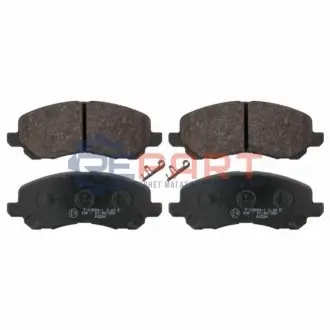 Колодки гальмівні (передні) Citroen C4/Peugeot 4008 12-/Mitsubishi Lancer/Outlander 03-/Jeep/Dodge FEBI BILSTEIN 16644 Купити в Україні