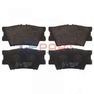 Комплект гальмівних колодок задн, VOLVO 340-360 LEXUS ES, HS PONTIAC VIBE TOYOTA AVALON, CAMRY, MARK X ZIO I, RAV 4 III, RAV 4 IV 1.8-3.5 08.84 Febi Bilstein 16651 Купити в Україні