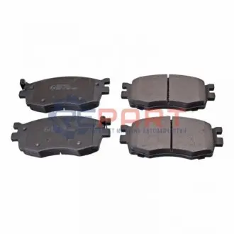 Комплект гальмівних колодок передн, HYUNDAI ACCENT II, ACCENT III, I20 I KIA RIO II 1.1D-1.6D 12.02-12.15 Febi Bilstein 16699