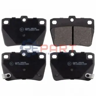 Комплект гальмівних колодок задн, TOYOTA RAV 4 I, RAV 4 II 1.8-2.4 06.94-11.05 Febi Bilstein 16723 Купити в Україні