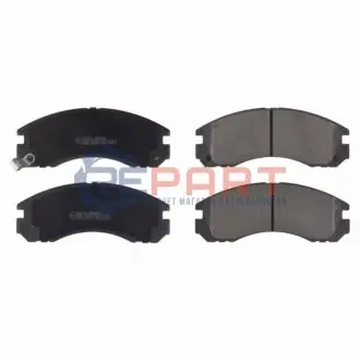 Комплект гальмівних колодок передн, CITROEN C-CROSSER, C-CROSSER ENTERPRISE MITSUBISHI 3000 GT, ECLIPSE I, GALANT VI, GALANT VII, GALANT VIII, L200, L400, LANCER IV, LANCER V 2.0-3.5 11.87 Febi Bilstein 16776 Купити в Україні