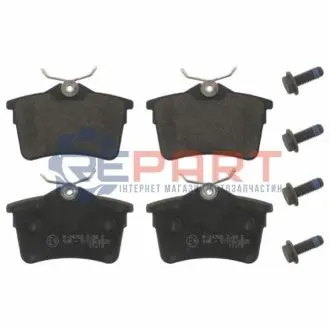 Фото Комплект гальмівних колодок, дискове гальмо FEBI BILSTEIN (16831) зображення 1