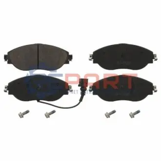 Комплект гальмівних колодок передн (з болтами), AUDI A3 SEAT ALHAMBRA, LEON, LEON SC, LEON ST, TARRACO SKODA OCTAVIA III, SUPERB II, SUPERB III VW ARTEON, ARTEON SHOOTING BRAKE 1.4-3.6 02.08 Febi Bilstein 16868 Купити в Україні