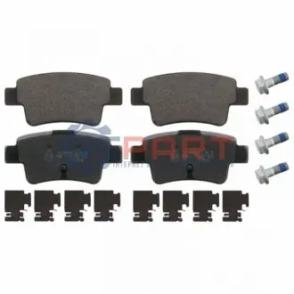 Комплект гальмівних колодок задн, ABARTH GRANDE PUNTO FIAT GRANDE PUNTO OPEL COMBO, COMBO TOUR, CORSA C, CORSA D 1.0-1.9D 07.04 Febi Bilstein 16880 Купити в Україні