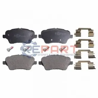 Комплект гальмівних колодок передн, FORD B-MAX, FIESTA, FIESTA VI, TOURNEO COURIER B460, TRANSIT COURIER B460 1.0-1.6D 06.08 Febi Bilstein 16940