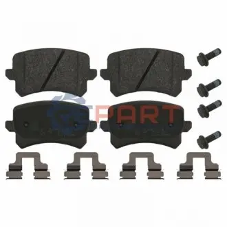 Комплект гальмівних колодок задн, AUDI A6 C6, Q3 SEAT ALHAMBRA VW CC B7, PASSAT ALLTRACK B7, PASSAT B6, PASSAT B7, SHARAN, TIGUAN 1.4-4.2 05.04-12.22 Febi Bilstein 16991 Купити в Україні
