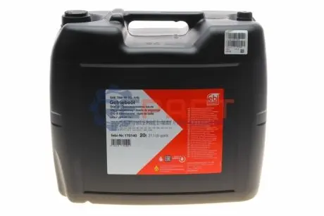 Фото Олива КПП 75W90 (GL-4/5) (20L) (3343 TYPE S/341 TYPE E3/MB 235.8/SAE J2360/Scania STO 1:0) FEBI BILSTEIN (170140) зображення 1