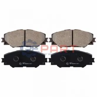 Комплект гальмівних колодок передн, TOYOTA AURIS, MARK X ZIO I, MIRAI, PRIUS PLUS, RAV 4 III, RAV 4 IV, VERSO 1.6-Electric 11.05 Febi Bilstein 170237 Купити в Україні