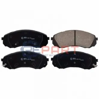 Комплект гальмівних колодок передн, HYUNDAI H-1 / STAREX, H-1 CARGO, H-1 TRAVEL KIA CARNIVAL III 2.2D-2.9D 12.02 Febi Bilstein 170293