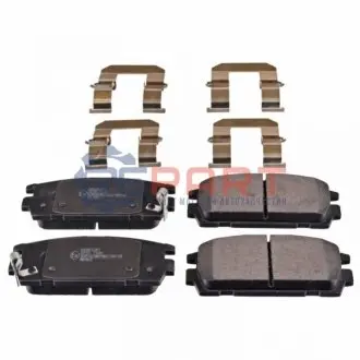 Комплект гальмівних колодок задн, HYUNDAI TERRACAN 2.5D/2.9D/3.5 11.01-12.06 Febi Bilstein 170855 Купити в Україні
