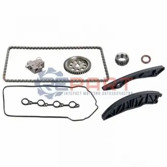 Комплект ГРМ (ланцюг + шестерня) HYUNDAI ACCENT IV, ELANTRA IV, ELANTRA V, I20 I, I30, IX20, TUCSON KIA CARENS III, CEE'D, CERATO I, CERATO II, CERATO KOUP II, PRO CEE'D, RIO III 1.4-1.6LPG 04.04 Febi Bilstein 171475 Купити в Україні