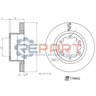 Гальмівний диск Febi Bilstein 174452
