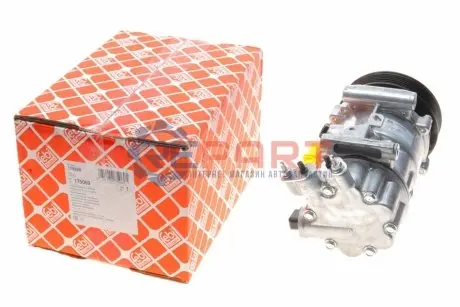 Фото 1 — Компресор кондиціонера Citroen Berlingo/Peugeot Partner 1.6HDI 08- FEBI BILSTEIN (175060) Фото Компресор кондиціонера Citroen Berlingo/Peugeot Partner 1.6HDI 08- FEBI BILSTEIN (175060) зображення 1