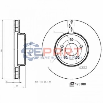 Автозапчастина FEBI BILSTEIN 175180 (фото 1)