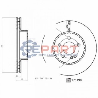 Автозапчастина FEBI BILSTEIN 175190