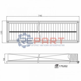 Фільтр повітря FEBI BILSTEIN 175202 (фото 1)
