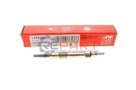 Свічка розжарювання Fiat Doblo 1.9JTD 01- (11V) M10x1.0 (L=103mm) Febi Bilstein 176136 Купити в Україні