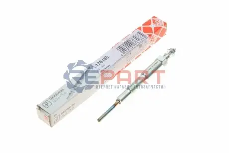 Фото Свічка розжарювання Mazda 3/323 F VI/323 PV/323 SV/323 S VI/5/6/626 V/MPV II/Premacy 2.0D 96-10 FEBI BILSTEIN (176188) зображення 1