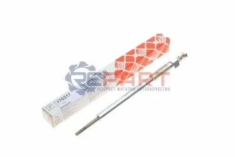 Свічка розжарювання Mitsubishi L200/Pajero IV 2.5DI-D/3.2DI-D 05- (11V/169mm M10x1.25) Febi Bilstein 176217 Купити в Україні
