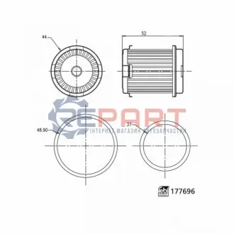 Гідравлічний фільтр коробки передач ACURA MDX HONDA ACCORD IX, ACCORD VIII, CIVIC VI, CIVIC X, CROSSTOUR I, CR-V III, CR-V IV, CR-V V, HR-V, JAZZ IV, LEGEND IV, LOGO, ODYSSEY 1.0-3.7 11.95 Febi Bilstein 177696 Купити в Україні