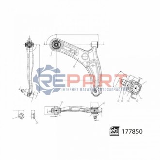 Автозапчастина FEBI BILSTEIN 177850 (фото 1)