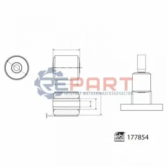 Фото Опора, цапфа колеса FEBI BILSTEIN (177854) зображення 1