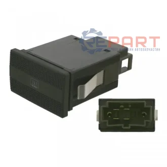 Кнопка включення обігріву заднього скла VW CALIFORNIA T4 CAMPER, PASSAT B3/B4, TRANSPORTER T4 1.6-2.9 02.88-06.03 Febi Bilstein 18080