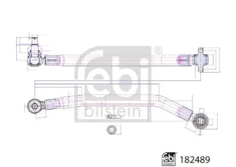 Важіль підвіски, підвіска коліс Febi Bilstein 182489