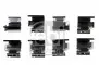 Монтажний набір гальмівних колодок передн MERCEDES SPRINTER 3,5-T (B906), SPRINTER 3-T (B906), SPRINTER 4,6-T (B906), SPRINTER 5-T (B906), VIANO (W639), VITO (W638) 1.0-Electric 08.93 Febi Bilstein (182711) зображення 1