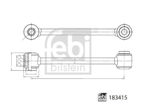 Стійка стабілізатора FEBI BILSTEIN 183415