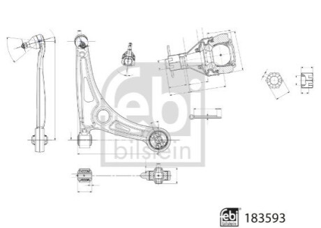 Важелі та тяги FEBI BILSTEIN 183593 (фото 1)