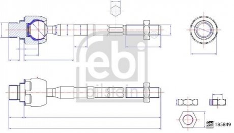 Рульова тяга FEBI BILSTEIN 185894 (фото 1)