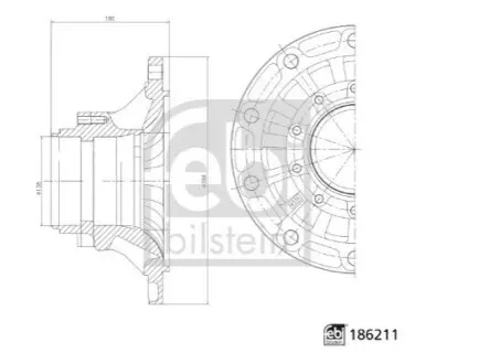 Ступиця Febi Bilstein 186211