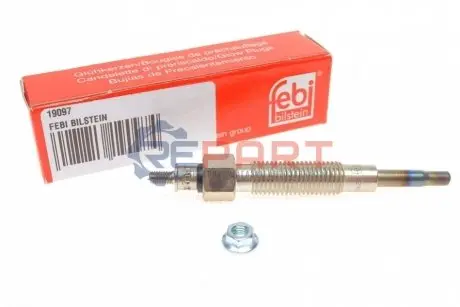 Фото Свічка розжарювання Hyundai Galloper I-II/H-1/H100/Terracan/Kia K2500 2.5D 08.91- FEBI BILSTEIN (19097) зображення 1