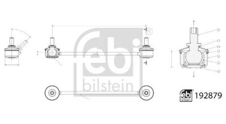 CZNIK STAB. HYUNDAI T. IX35SPORTAGE 1,62,01,7CRDI2,0CRDI 10- LEPR FEBI BILSTEIN 192879