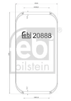 Кожух пневматической рессоры Febi Bilstein 20888