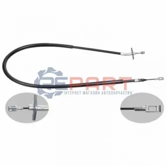 Трос ручника (задній) (R) MB Sprinter 408-416/VW LT 46 96- FEBI BILSTEIN 21265 Купити в Україні