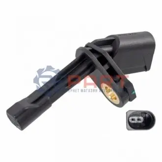 Датчик ABS (задній) Audi A3/Q3/TT/Skoda Octavia/SuperB/VW Golf/Jetta/Passat/Touran 1.2-3.6 03- (R) FEBI BILSTEIN 23808 Купити в Україні
