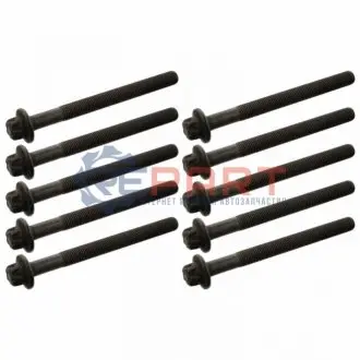 Комплект болтів ГБЦ NISSAN INTERSTAR, PRIMASTAR, QASHQAI +2, QASHQAI I, X-TRAIL, X-TRAIL II OPEL MOVANO A, MOVANO B, VIVARO A RENAULT AVANTIME, ESPACE III, ESPACE IV 2.0D-2.8D 12.97 Febi Bilstein 24075