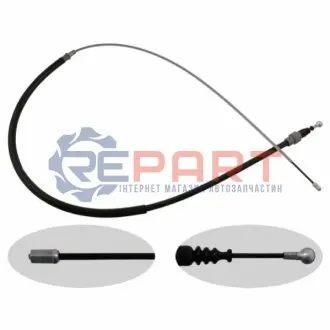 Трос ручника (задній) VW Golf V/Audi A3/Skoda Octavia 97-13 (1447mm) FEBI BILSTEIN 24412 Купити в Україні