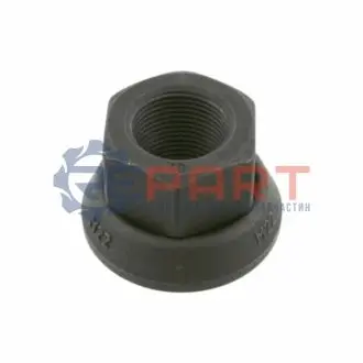 Гайка колеса задн/передн M22x1,5 x30мм (Сталь, плаский) RVI C, D, K, PREMIUM 2, T VOLVO 7300, 7700, 8300, 8500, 8700, 8900, 9400, 9500, 9700, 9900, B12, B7, B9, FE, FE II, FH III, FH12 01.92 Febi Bilstein 24626 Купити в Україні