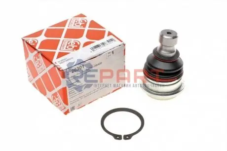 Фото Опора кульова (передня/знизу) Hyundai Santa Fe 01-12/Trajet 00-08/Kia Sorento 09- (d=20mm/43mm) FEBI BILSTEIN (26301) зображення 1