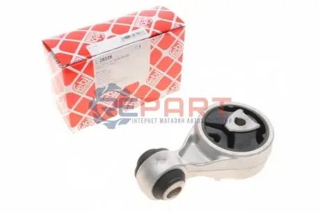 Подушка двигуна передн Прав, верх, гумово-металев. RENAULT GRAND SCENIC II, KANGOO BE BOP, KANGOO EXPRESS, KANGOO II, MEGANE II, SCENIC II 1.2-2.0D 09.02 Febi Bilstein 28226 Купити в Україні