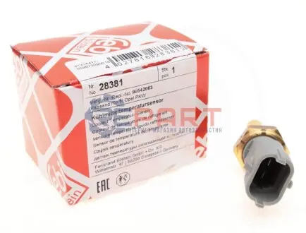 Датчик температури охолоджуючої рідини Citroen Jumper 2.8/3.0HDi/Opel Combo 1.4 02- (сірий) FEBI BILSTEIN 28381 Купити в Україні