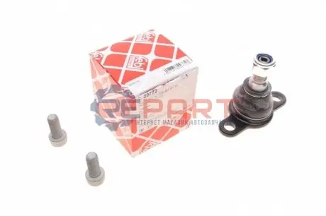 Шарова опора Лів/Прав (нижн передн) (діаметр конуса 20,5mm, з болтами) VW CALIFORNIA T4 CAMPER, TRANSPORTER T4 1.9D-2.8 07.90-06.03 Febi Bilstein 29772 Купити в Україні