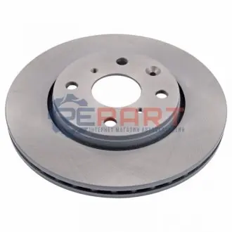 Фото Диск гальмівний (передній) Citroen С1/Peugeot 107/Toyota Aygo 05- (247x20) (з покриттям) (вентильований) FEBI BILSTEIN (30636) зображення 1