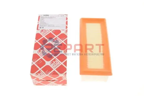 Фільтр повітряний (фільтруючий елемент) NISSAN KUBISTAR RENAULT CLIO II, KANGOO, KANGOO EXPRESS, THALIA I, TWINGO I 1.0/1.2 01.01 Febi Bilstein 30988 Купити в Україні