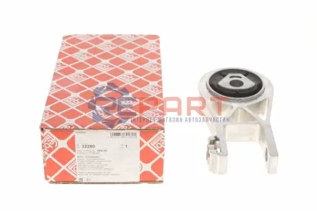 Подушка двигуна задн Лів, нижн, гумово-металев. CITROEN JUMPER III FIAT DUCATO PEUGEOT BOXER 2.0D-3.0CNG 04.06 Febi Bilstein 32280 Купити в Україні